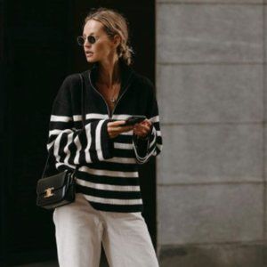 BNWT &otherstories and other stories Half Zip Sweater in Medium